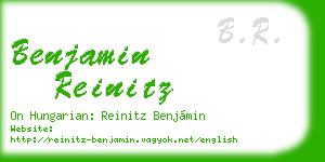 benjamin reinitz business card